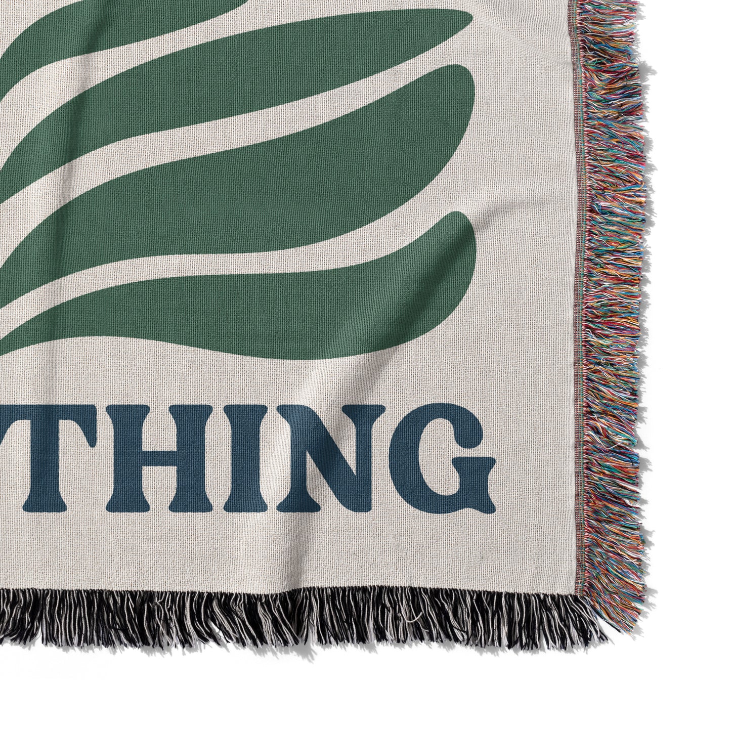 Jesus Over Everything Woven Blanket