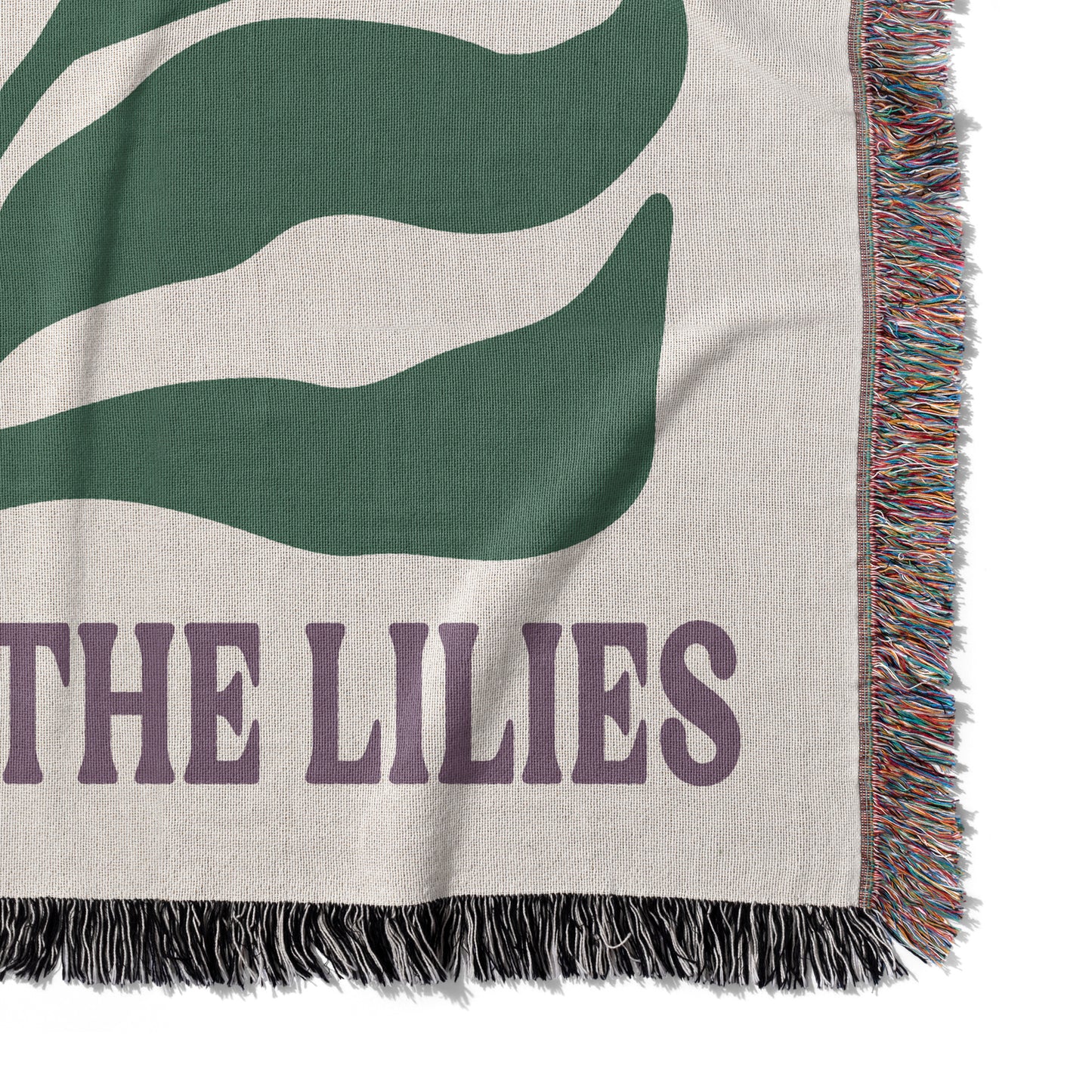 Consider The Lilies Woven Blanket