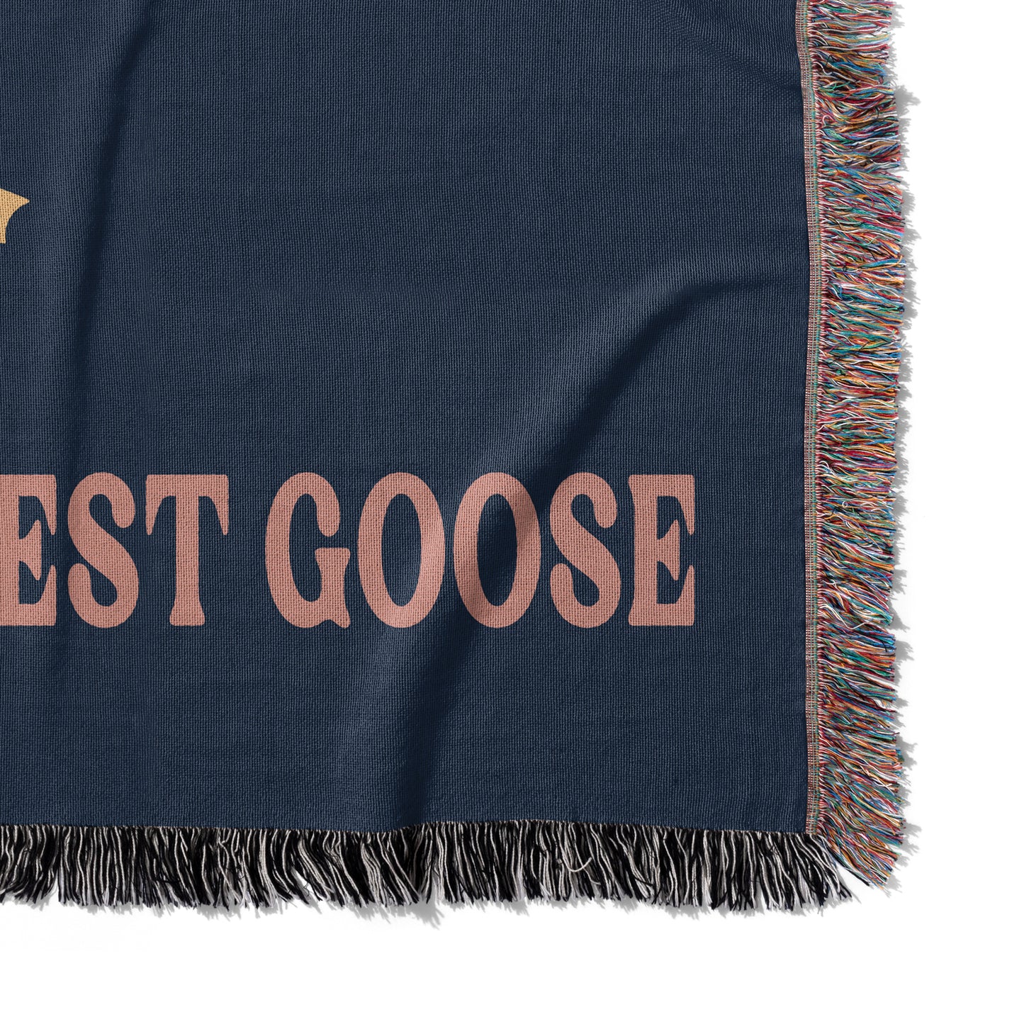 God's Silliest Goose Woven Blanket