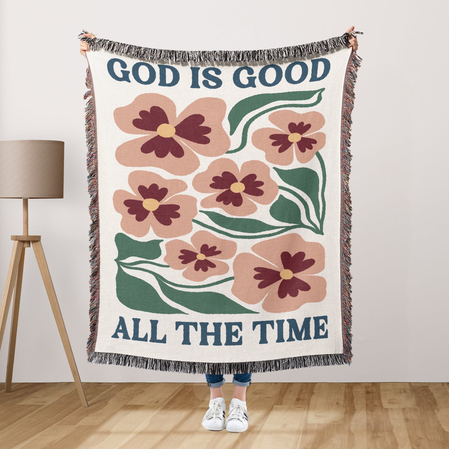 God Is Good Woven Blanket