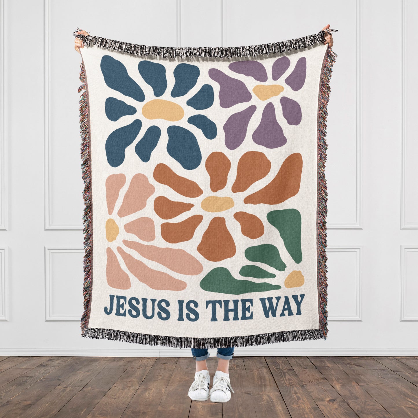 Jesus Is The Way Woven Blanket
