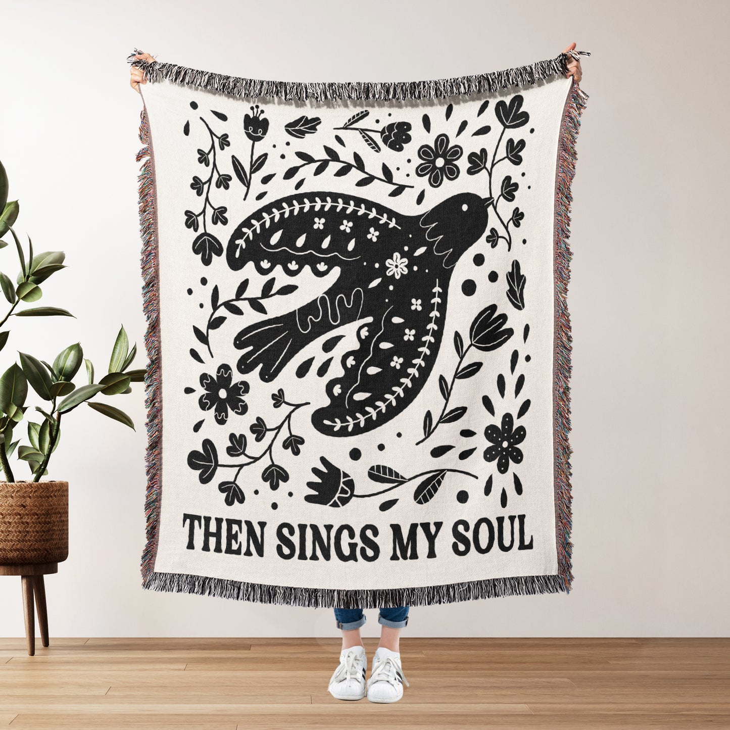Then Sings My Soul Woven Blanket