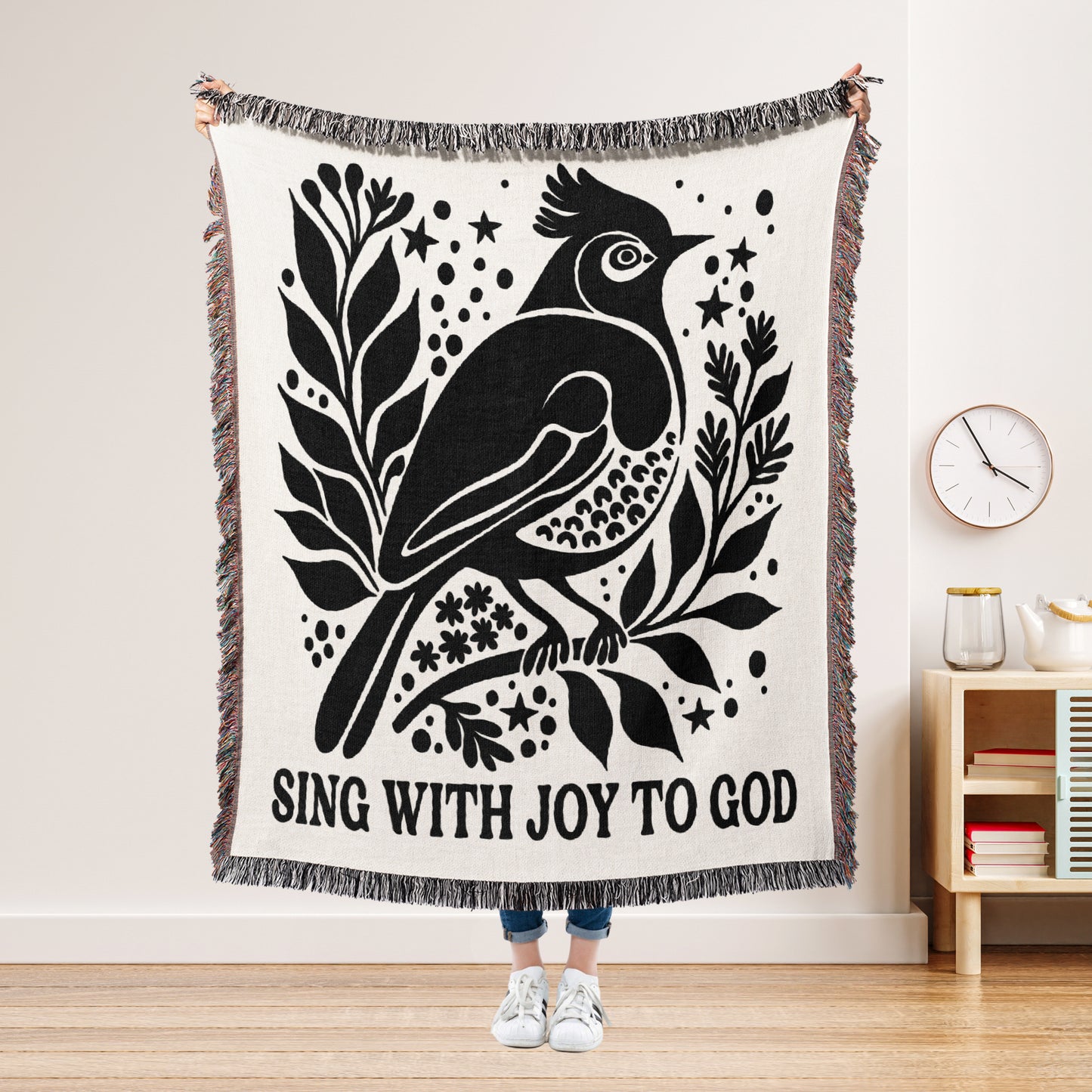 Sing With Joy Woven Blanket