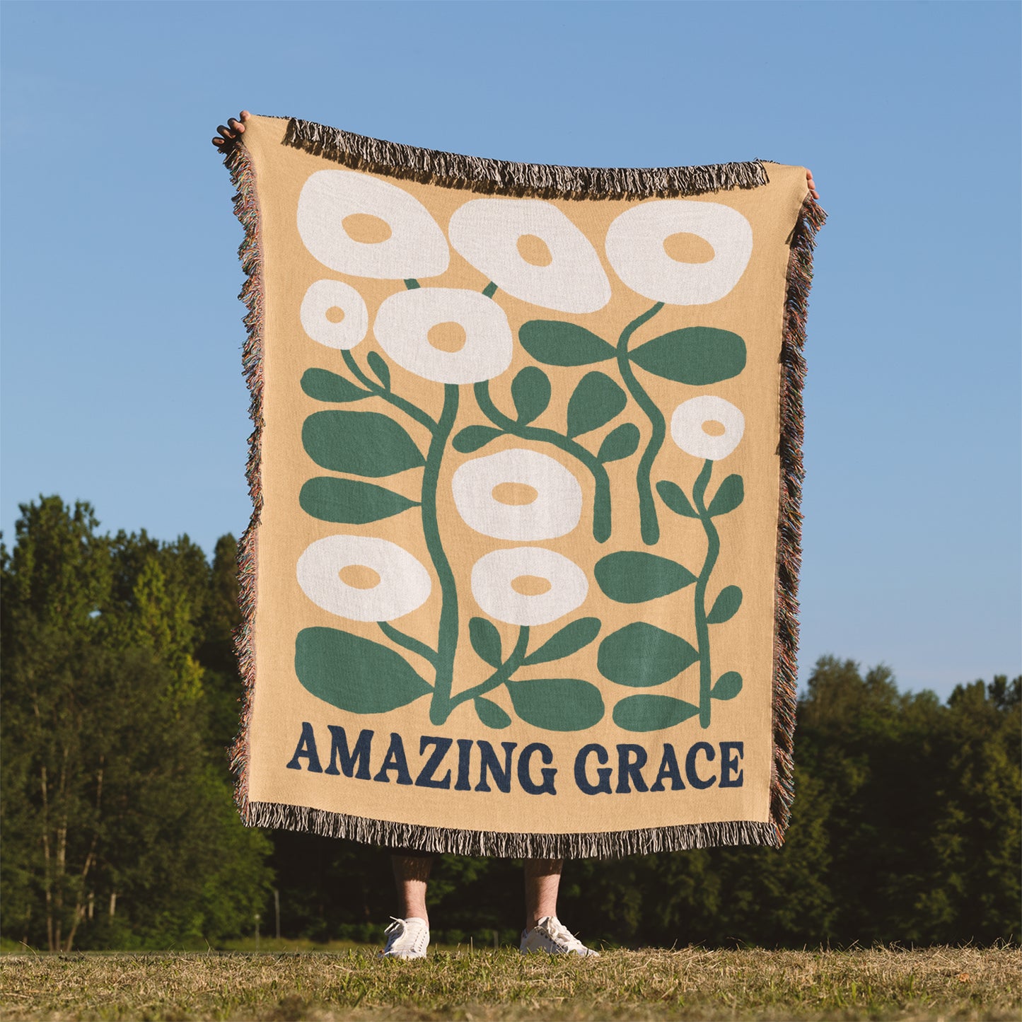 Amazing Grace Woven Blanket
