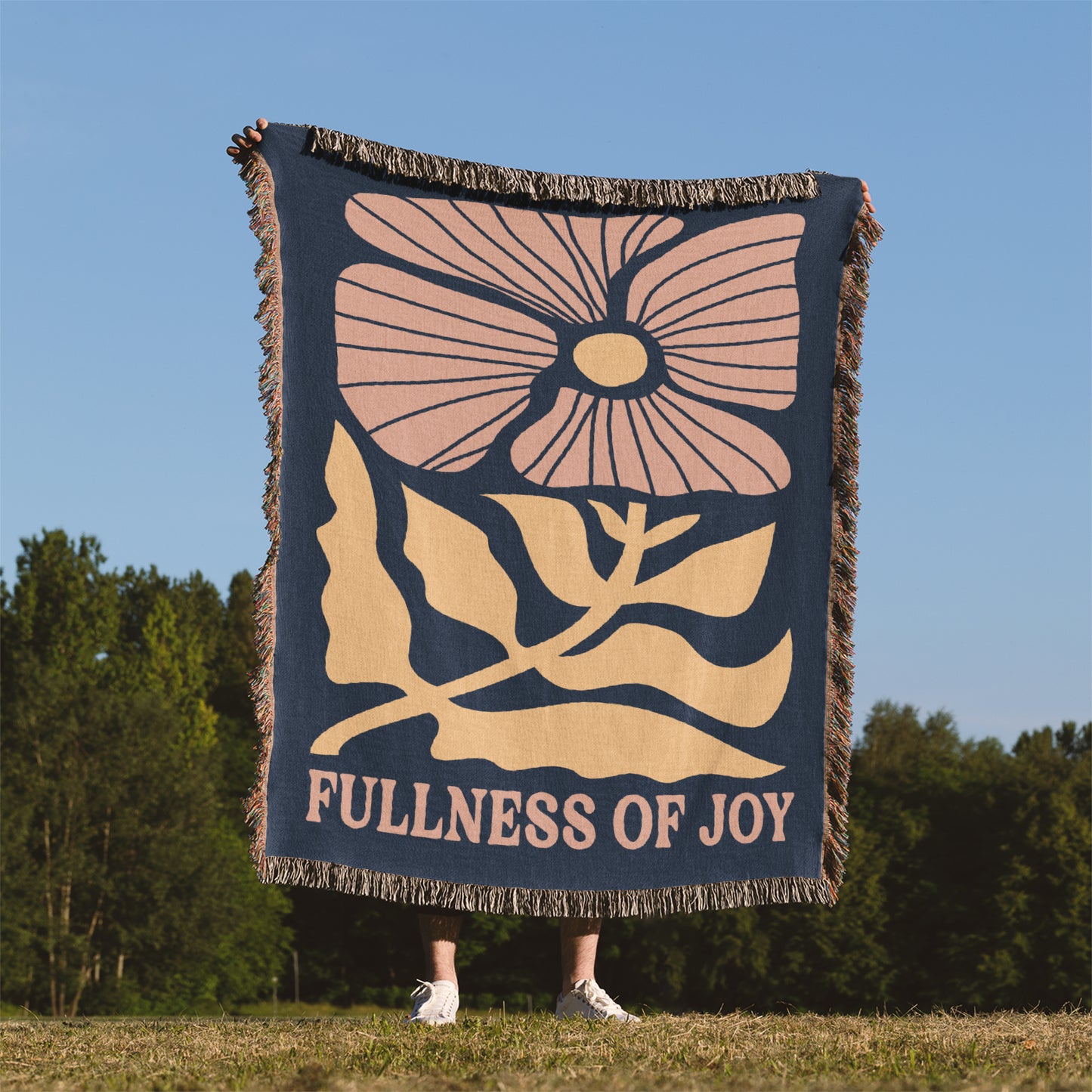 Fullness Of Joy Woven Blanket