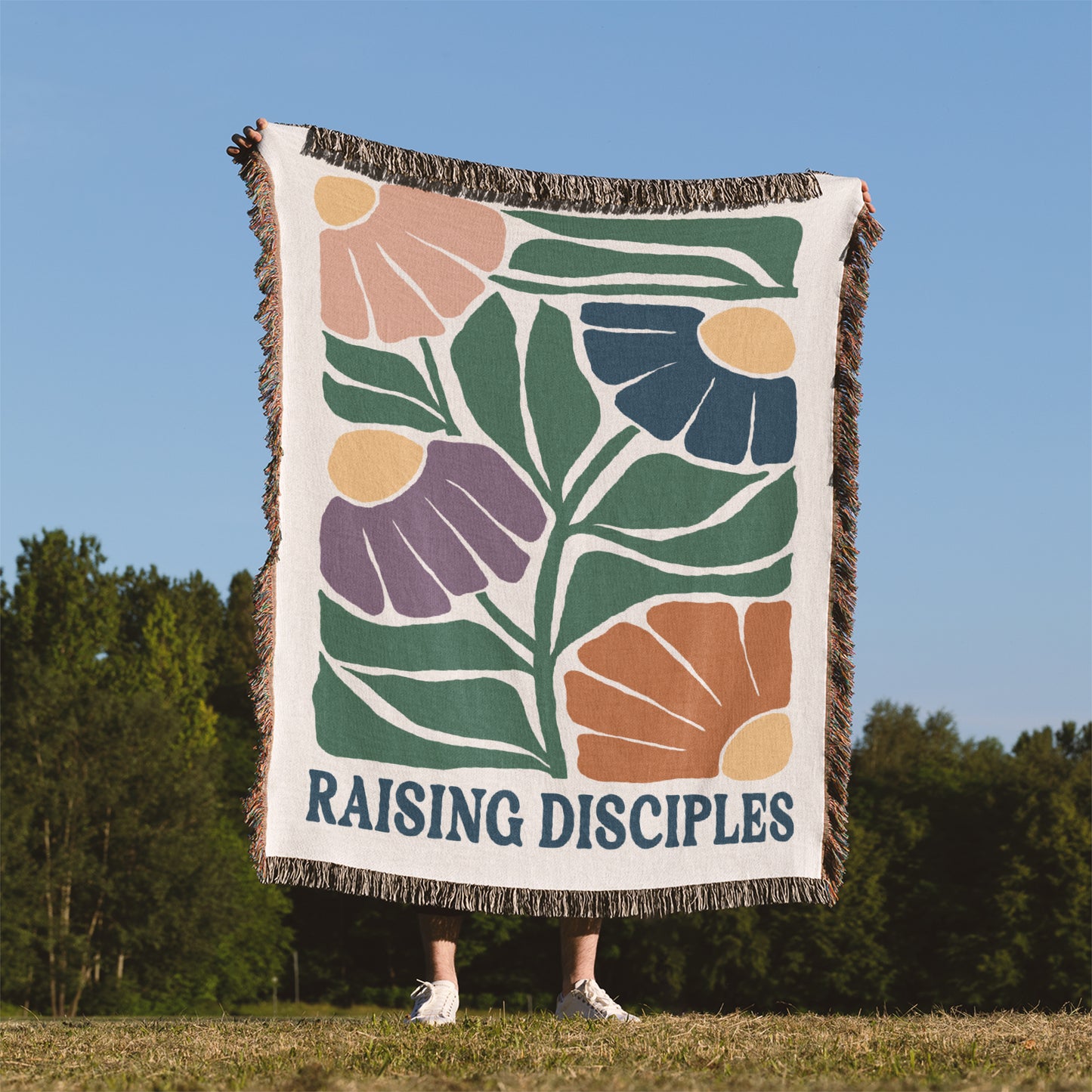 Raising Disciples Woven Blanket