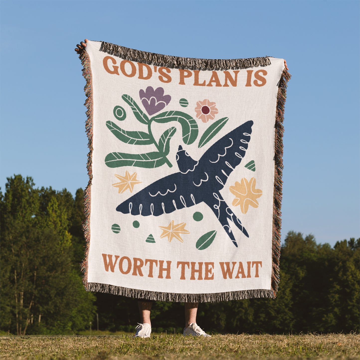 God's Plan Woven Blanket