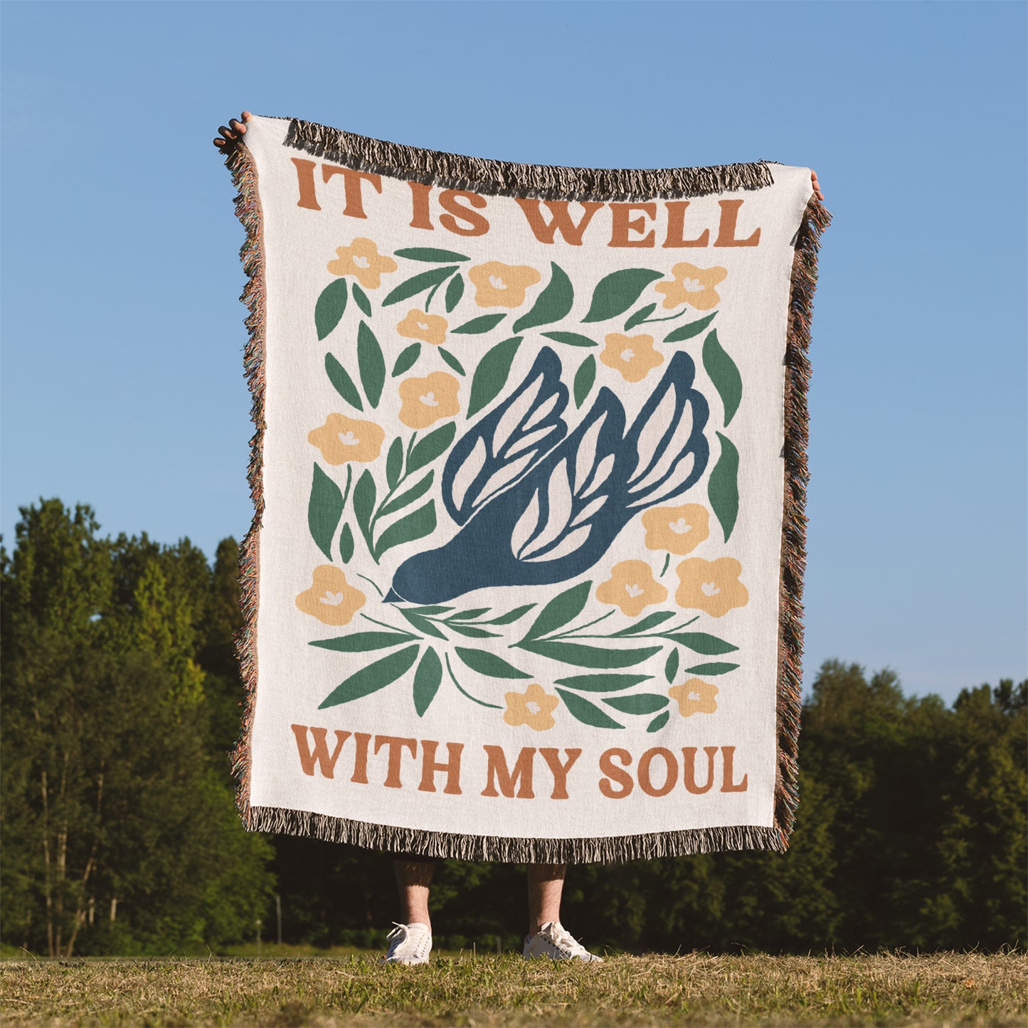 It Is Well With My Soul Woven Blanket