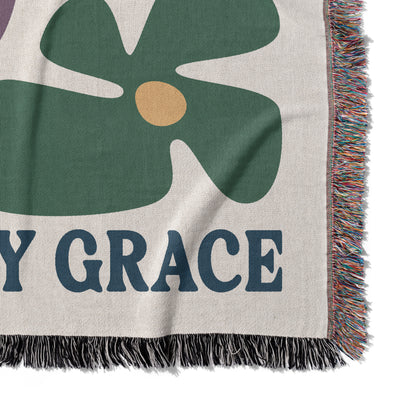 Saved By Grace Woven Blanket