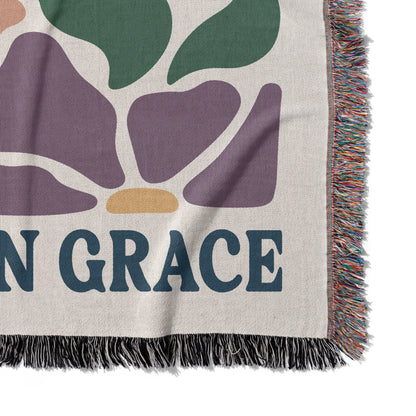 Bloom In Grace Woven Blanket