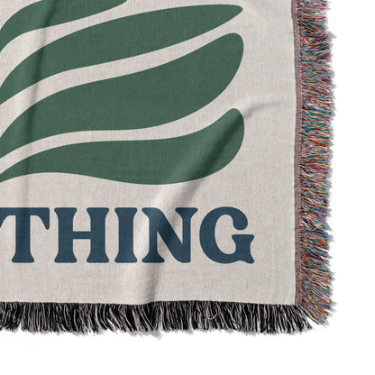 Jesus Over Everything Woven Blanket
