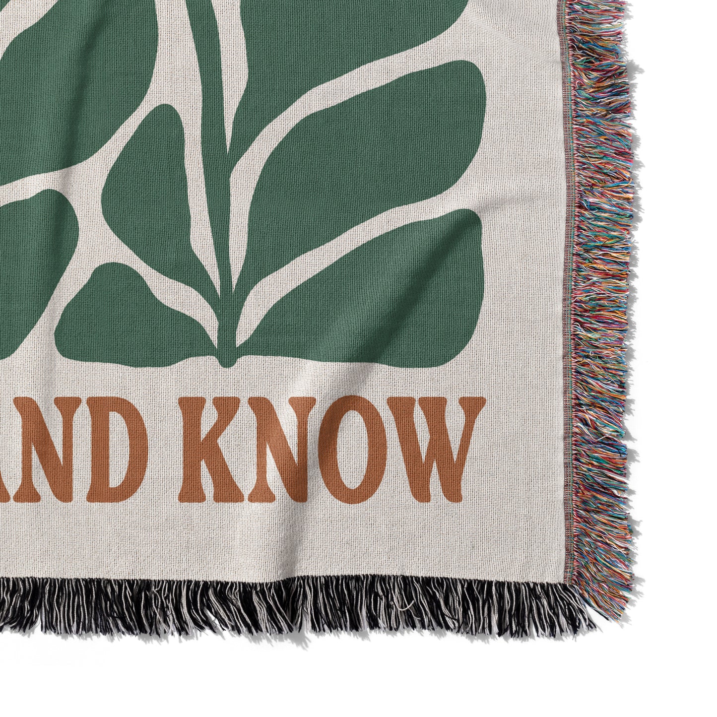 Be Still And Know Woven Blanket