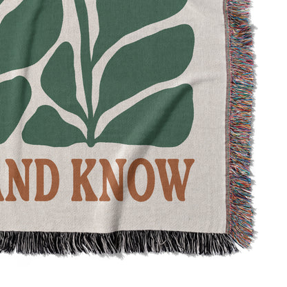 Be Still And Know Woven Blanket