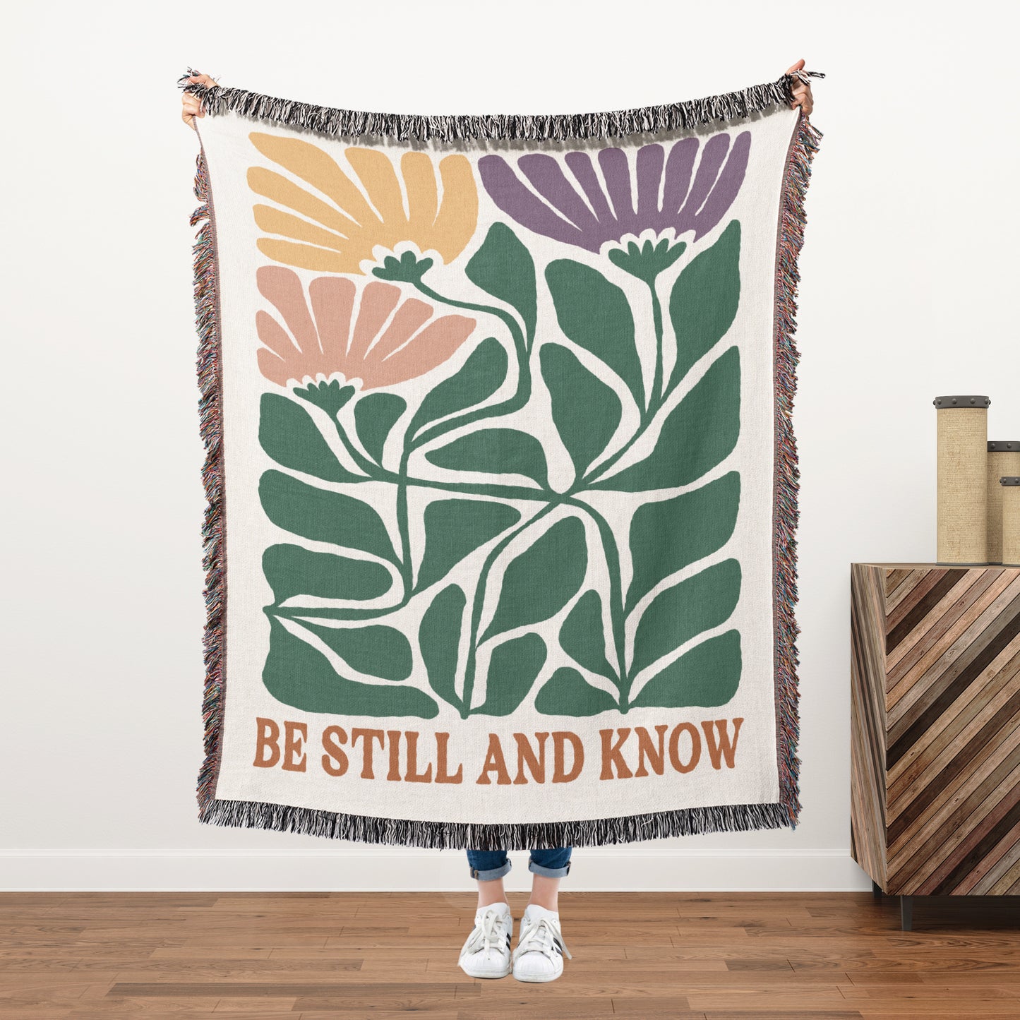 Be Still And Know Woven Blanket