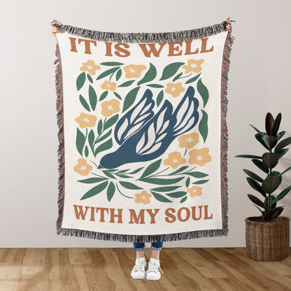 It Is Well With My Soul Woven Blanket