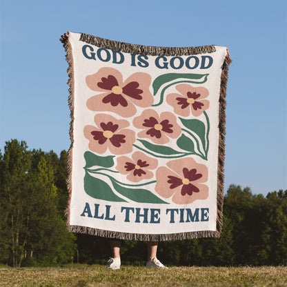 God Is Good Woven Blanket